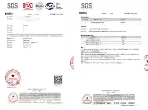 Serie PP antimoho Certificado de prueba
